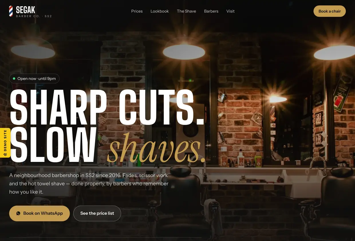 Segak Barber Co. — Barbershop